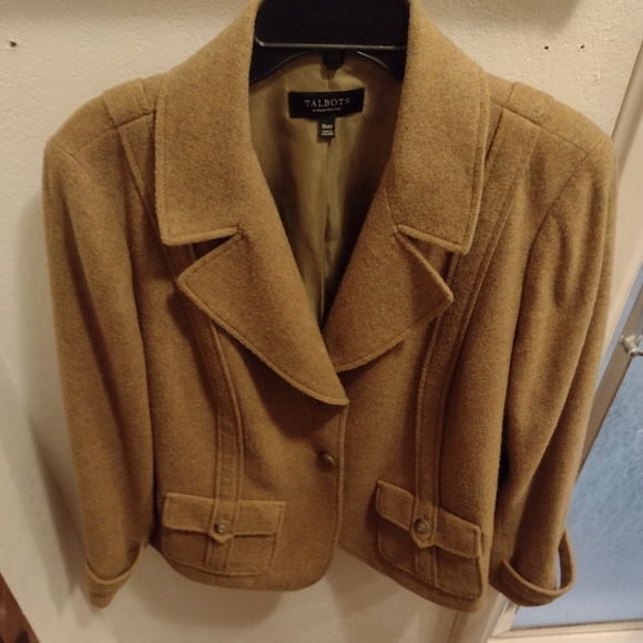 Talbots Jackets & Blazers - Talbots Size 18P Women's Petites Tan Jacket